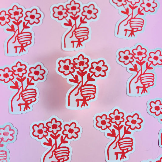 Buy Myself Flowers Sticker