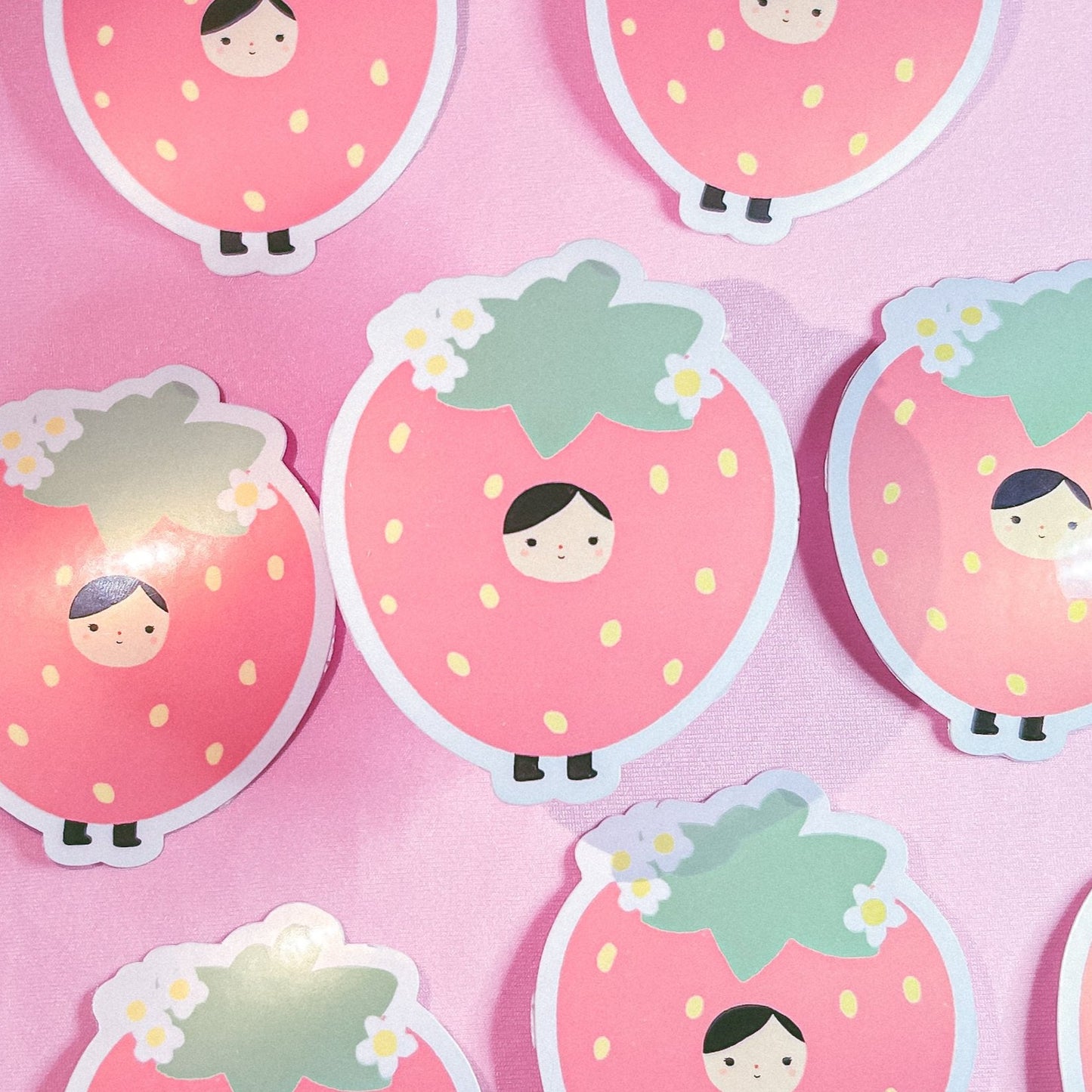 Fruit People Strawberry Sticker