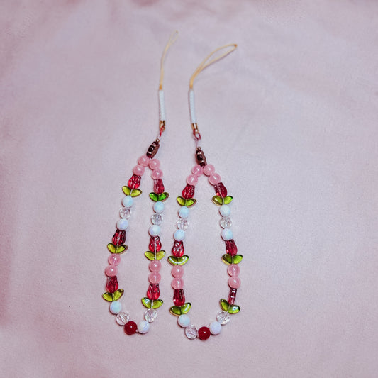 Red Roses Phone Strap