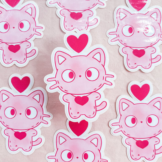 Valentine's Choco Cat Sticker