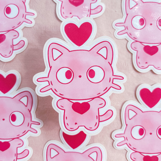 Valentine's Choco Cat Sticker